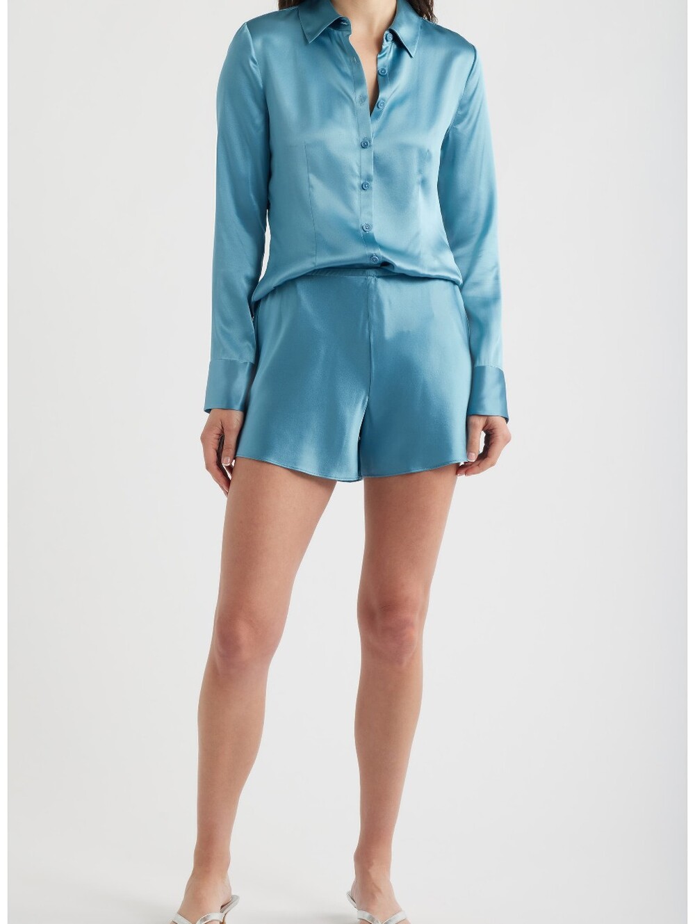 Reformation Raya Silk Button-Up Shirt - Picture 6 of 12